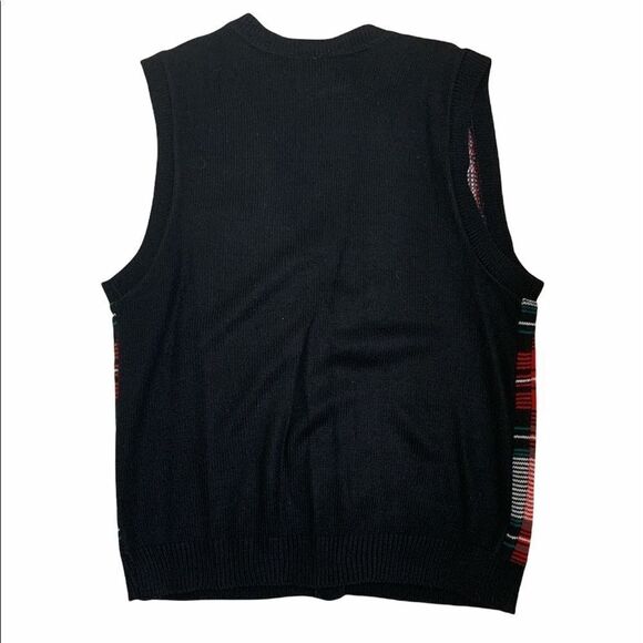 Southern Lady Plaid Christmas Sweater Vest - Medium - Picture 2 of 4